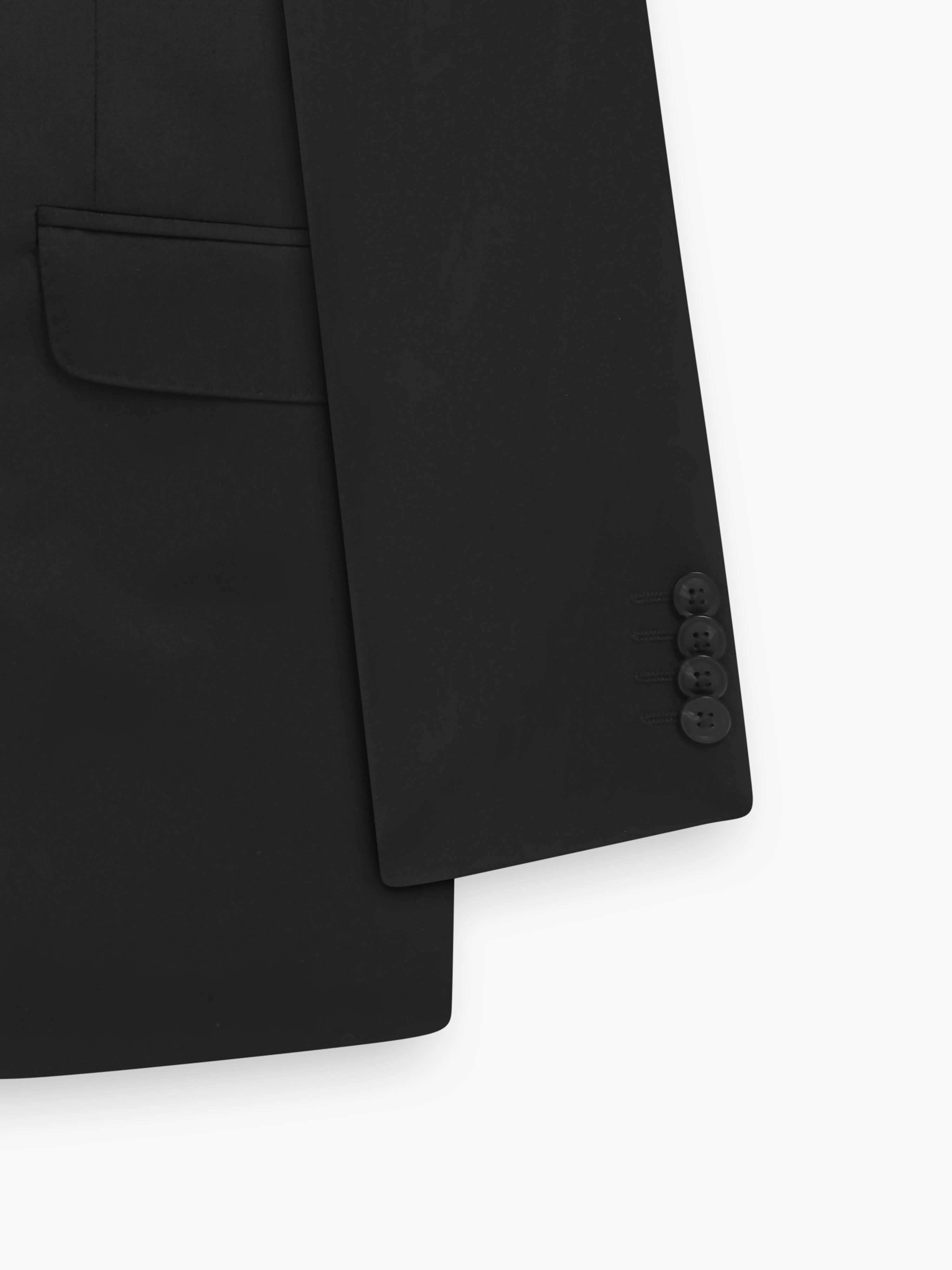 "Sastre Allard: Chaqueta Slim Fit de Lana Negra, Elegancia Imparable."